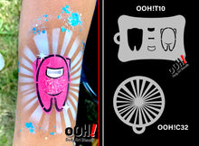 Load image into Gallery viewer, C32 Space Burst Flip Stencil