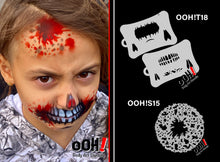 Load image into Gallery viewer, T18 Zombie Mouth Airbrush Stencil