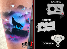 Load image into Gallery viewer, M06 Twinkle Star Mirror Face Paint Stencil