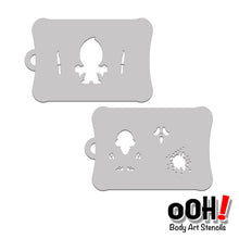 Load image into Gallery viewer, ghostface ghost face scream stencil face paint airbrush tattoo