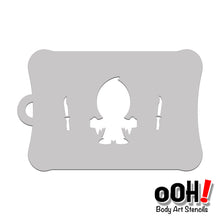 Load image into Gallery viewer, T39 Ghost Face Tattoo Stencil