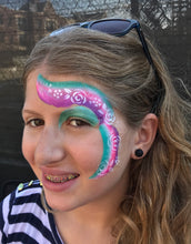 Load image into Gallery viewer, W05 Tribal Rose Wrap Face Painting Stencil