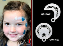 Load image into Gallery viewer, W01 Heart Wrap Face Painting Stencil