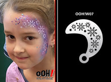 Load image into Gallery viewer, W07 Snowflake Wrap Face Painting Stencil 1