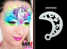 Load image into Gallery viewer, W20 Butterfly Wrap Face Painting Stencil