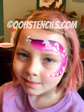 Load image into Gallery viewer, R01 Unicorn Storm Face Paint Stencil