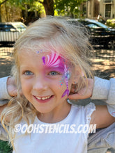 Load image into Gallery viewer, F06 Mermaid Tail fACE Airbrush Stencil