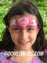 Load image into Gallery viewer, R01 Unicorn Storm Face Paint Stencil