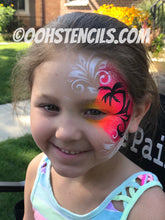 Load image into Gallery viewer, M05 Swirly Mirror Face Paint Stencil