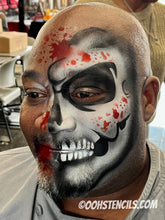 Load image into Gallery viewer, F09 Skull fACE Airbrush Stencil Set