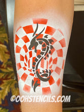 Load image into Gallery viewer, C08 Optical Illusion Blocks Face Paint Stencil