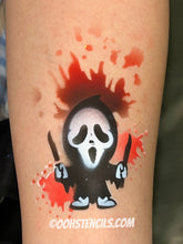 Load image into Gallery viewer, T39 Ghost Face Tattoo Stencil