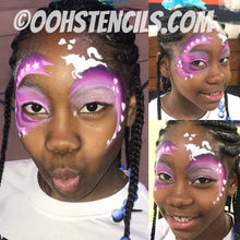 Load image into Gallery viewer, R01 Unicorn Storm Face Paint Stencil