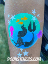Load image into Gallery viewer, C13 Mermaid Swim Flip Face Paint Stencil