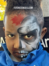Load image into Gallery viewer, F09 Skull fACE Airbrush Stencil Set