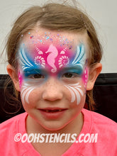 Load image into Gallery viewer, K08 Seahorse Mask Face Paint Stencil