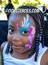 Load image into Gallery viewer, F06 Mermaid Tail fACE Airbrush Stencil