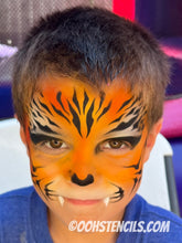 Load image into Gallery viewer, F01 Tiger Marks fACE Airbrush Stencil