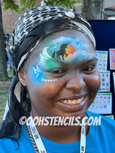 Load image into Gallery viewer, F03 Unicorn Sunset fACE Airbrush Stencil