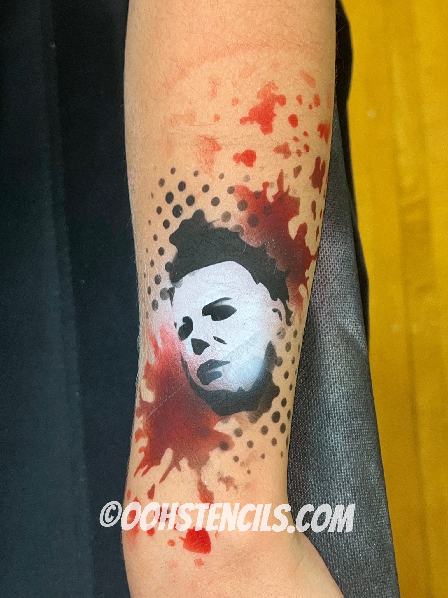 SB19 Halloween Guy Tattoo Stencil Ooh! Body Art Stencils