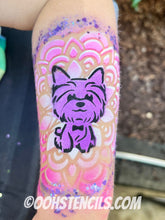 Load image into Gallery viewer, T50 Yorkie Puppy Tattoo Stencil