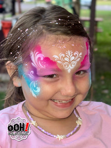 F21 Filigree Brushstroke fACE Airbrush Stencil