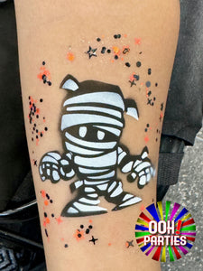 SB39 Mummy Tattoo Stencil 2