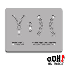 Load image into Gallery viewer, B02 Zipper Stencil Block