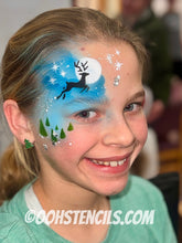 Load image into Gallery viewer, C20 Reindeer Flip Face Paint Stencil