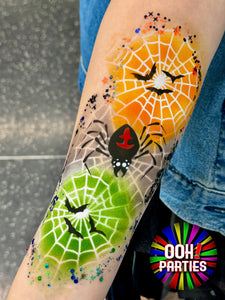 SB21 Scary Spider Tattoo Stencil