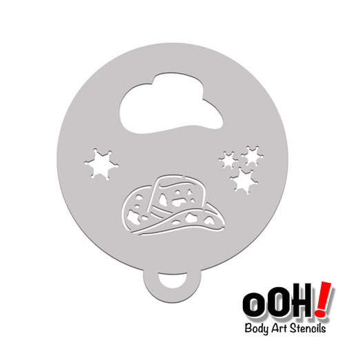 cowboy cowgirl hat stencil