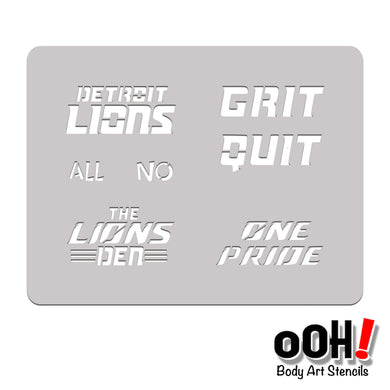 DTL05 - Lions Slogan Stencil 1