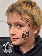 Load image into Gallery viewer, SB49 Six Seven Tattoo Stencil