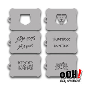 K-Pop 10-Design Stencil Set + Print & Laminate Menu Download