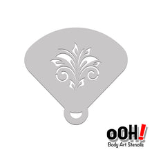 Load image into Gallery viewer, M05 Swirly Mirror Face Paint Stencil