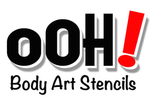 R02 Jewel Heart Storm Face Paint Stencil – Ooh! Body Art Stencils