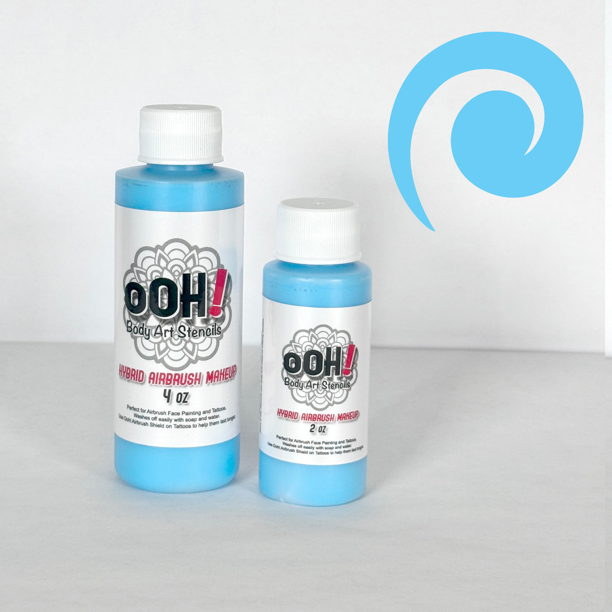 Powder Blue Ooh! Hybrid Airbrush Makeup – Ooh! Body Art Stencils