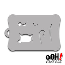 Load image into Gallery viewer, SB43 Kitty Halloween Stencil