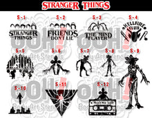 Load image into Gallery viewer, Stranger Things 12-Design Set - Cut Your Own Files - DIGITAL DOWNLOAD