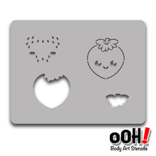 Load image into Gallery viewer, SB34 Strawberry Stencil Block