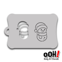Load image into Gallery viewer, X01 Baby Snowman Tattoo Stencil