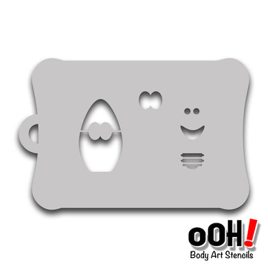 X06 Christmas Bulb Tattoo Stencil