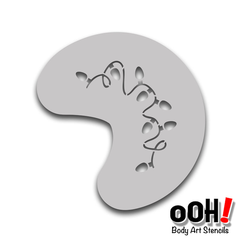 X13 Christmas Lights Stencil