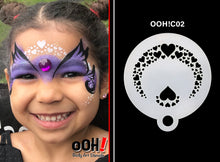 Load image into Gallery viewer, C02 Heart Flips Ooh! Face Paint Stencil