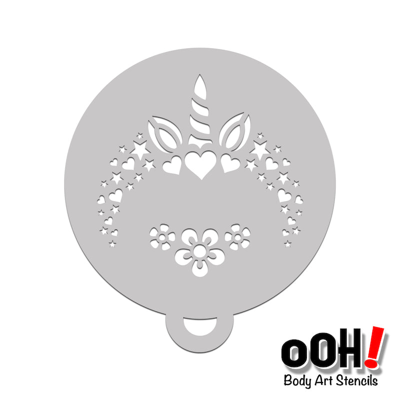 C03 Unicorn Flip Face Paint Stencil – Ooh! Body Art Stencils c03-unicorn-flip-face-paint-stencil-ooh-body-art-stencils