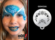 Load image into Gallery viewer, C05 Snowflake Flip Face Paint Stencil 1
