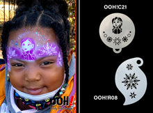 Load image into Gallery viewer, C21 Snowflake Princess Flip Face Paint Stencil
