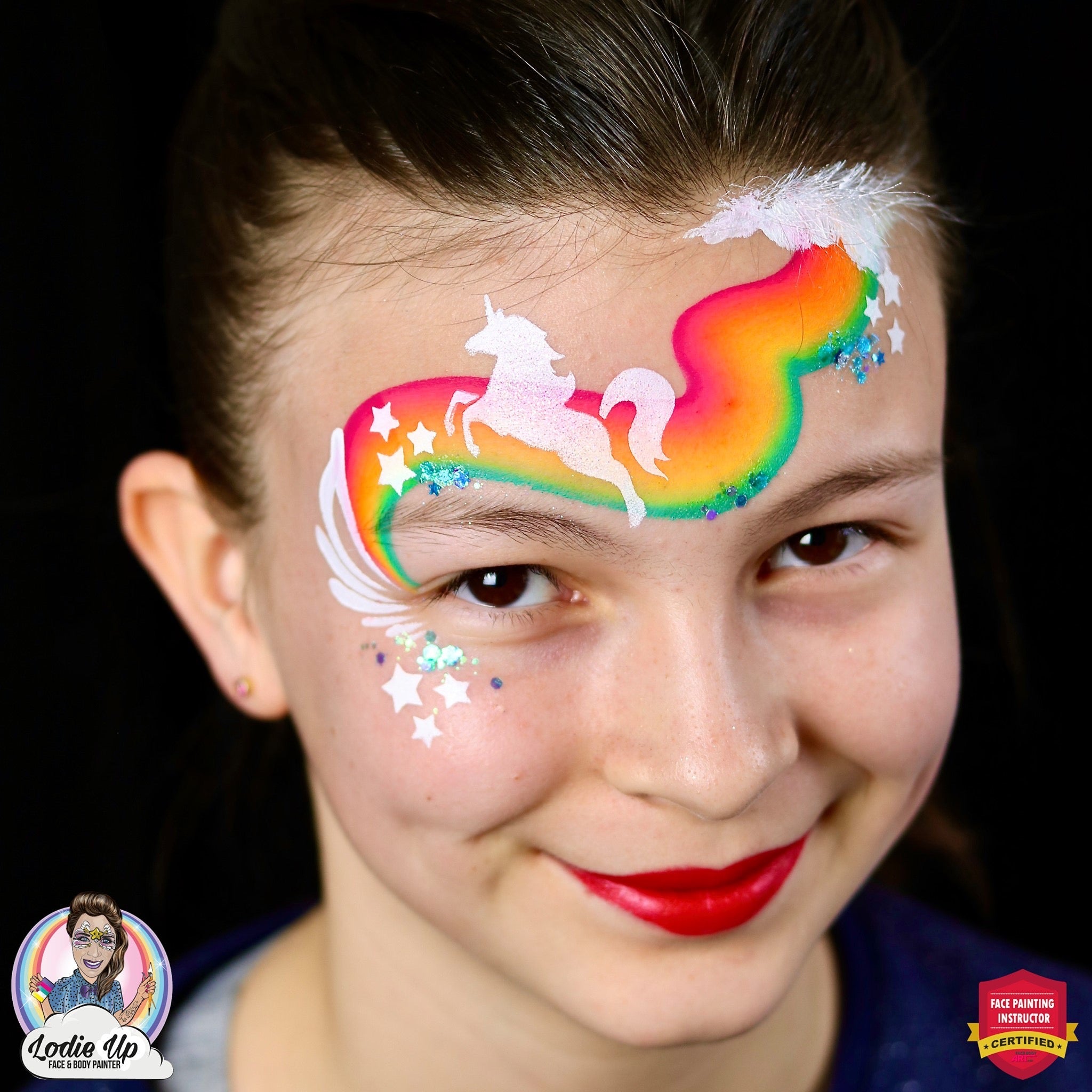 7 Shapes Unicorn Face Paint Stencils FOR KIDS Reusable Face