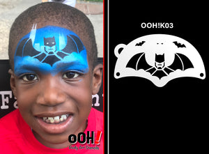 K03 Bat Hero Mask Stencil