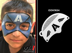 K04 Captain Awesome Mask Stencil